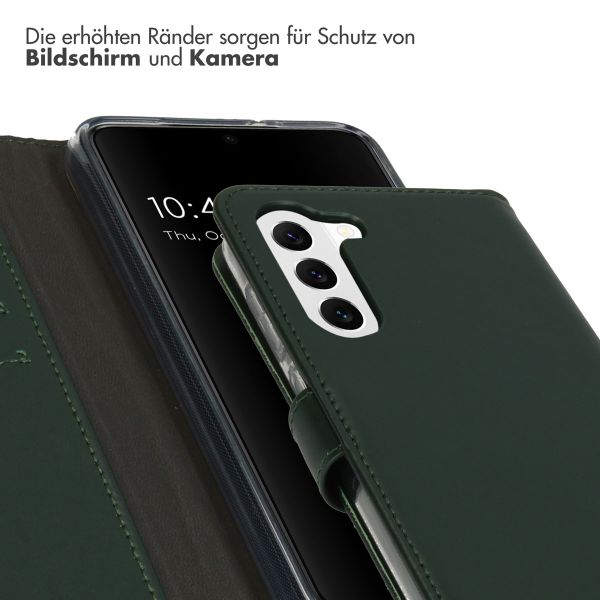 Selencia Echtleder Klapphülle Samsung Galaxy S23 - Grün