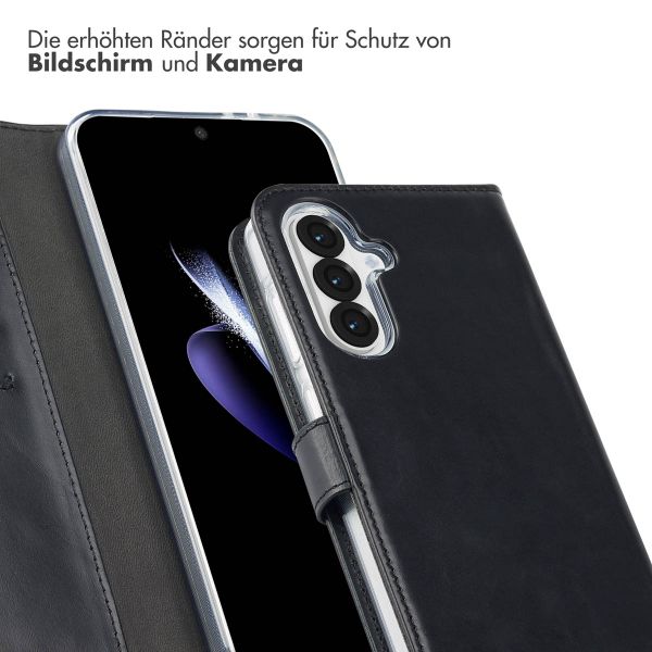 Selencia Echtleder Klapphülle Samsung Galaxy A36 / A56 - Schwarz