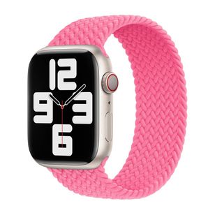 Apple Geflochtenes Solo Loop für  Apple Watch | 38/40/41/42 mm - Größe 8 - Flamingo