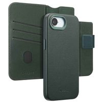 Accezz 2-in-1 Klapphülle aus Leder mit MagSafe Apple iPhone 17e / 16e - Cedar Green