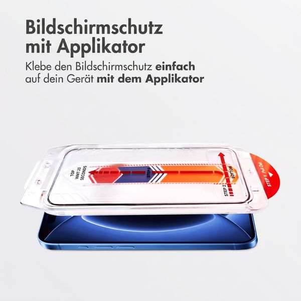 Accezz Gehärtetes Glas Displayschutz mit Applikator - 2-Pack Apple iPhone 18 Pro / 17 Pro