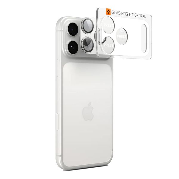 Spigen GLAStR EZ Fit Optik Kameraschutz Apple iPhone 17 Pro - Silver