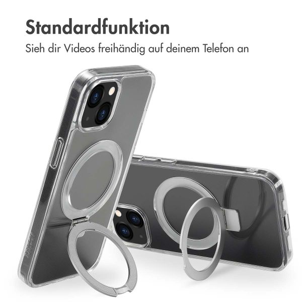 Accezz Ring Stand Backcover mit MagSafe Apple iPhone 13 - Transparent
