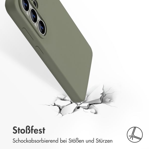 Accezz Liquid Silikoncase mit MagSafe Samsung Galaxy S26 Ultra - Cooper Green