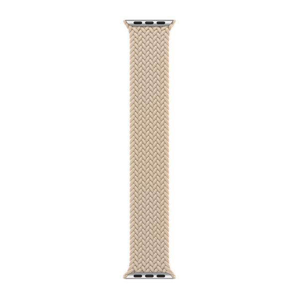 Apple Geflochtenes Solo Loop für  Apple Watch | 38/40/41/42 mm - Größe 7 - Beige