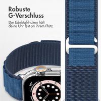 Accezz Nylon Alpine Armband für Apple Watch | 44/45/46/49 mm - Dark Blue