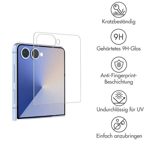 Accezz Displayschutz 2er-pack aus gehärtetem Glas Samsung Galaxy Z Flip 8 / Flip 7