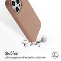 Accezz Liquid Silikoncase mit MagSafe Apple iPhone 15 Pro Max - Hellbraun