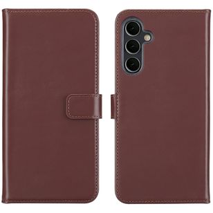 Selencia Echtleder Klapphülle Samsung Galaxy A16 - Dunkelbraun