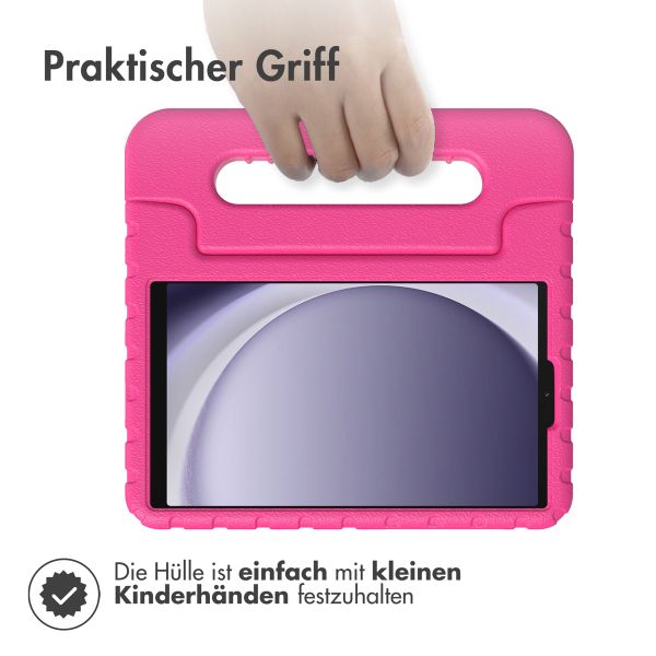 Accezz SchutzHülle mit Handgriff kindersicher Samsung Galaxy Tab A11 / A9 8.7 Zoll - Rosa