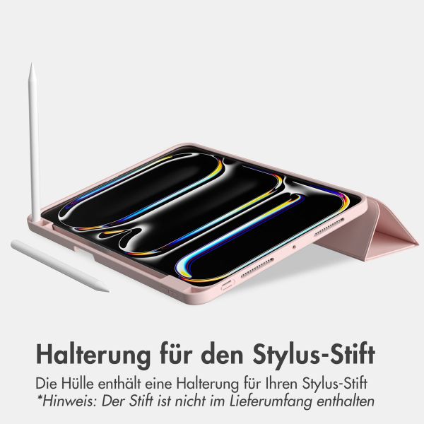 Accezz Smarte Klapphülle aus Silikon Apple iPad Pro 11 (2025) M5 / (2024) M4 - Rosa