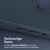 Accezz MagSafe Leather Backcover Apple iPhone 15 Pro Max - Nightfall Blue