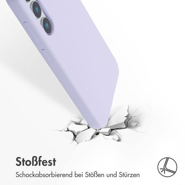 Accezz Liquid Silikoncase Samsung Galaxy S25 Plus - Violett