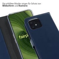 Selencia Echtleder Klapphülle Fairphone 6 / 6+ - Dunkelblau