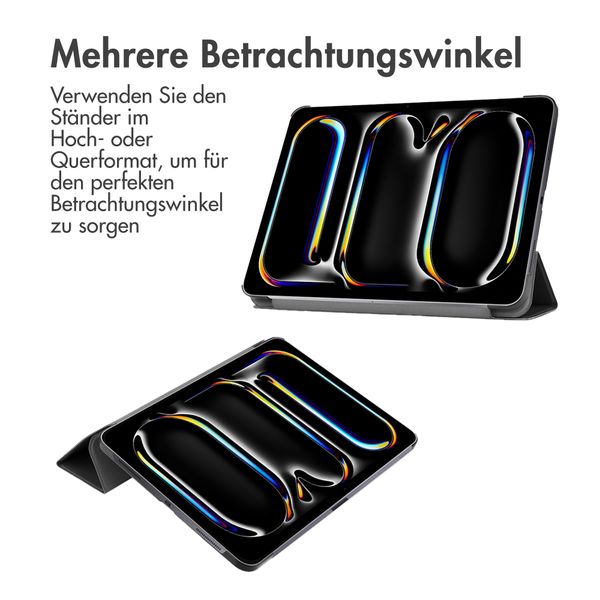 Accezz Trifold Klapphülle Apple iPad Pro 13 (2024) M4 - Schwarz