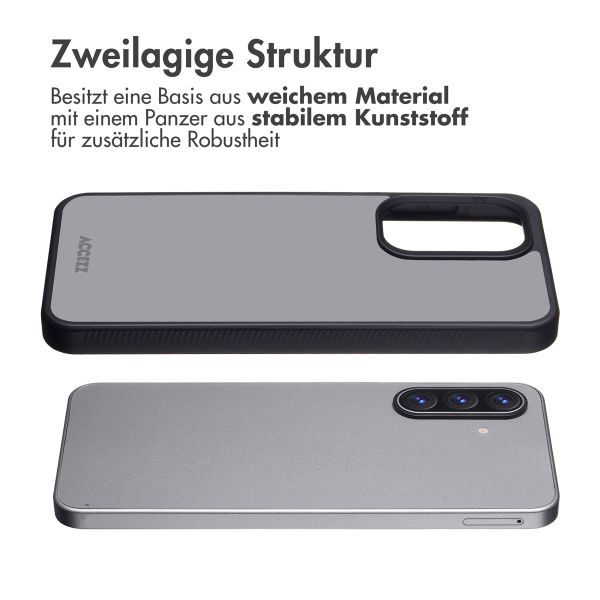 Accezz Rugged Frosted Back Cover Samsung Galaxy A18 (4G) / A17 (4G/5G) - Schwarz