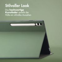 Accezz Classic Klapphülle Samsung Galaxy Tab S10 Plus / Tab S9 FE Plus / Tab S9 Plus - Grün