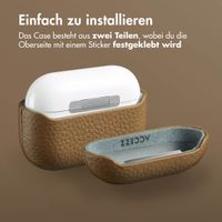 Accezz Echtleder Case  Apple Airpods Pro - Taupe