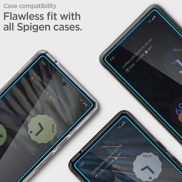Spigen GLAStR Fit Displayschutzfolie 2er-Pack + Applicator Google Pixel 7a