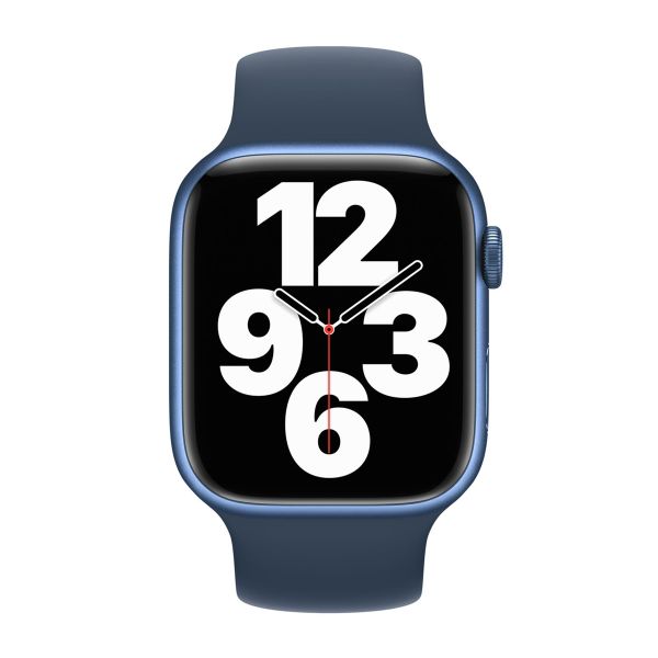 Apple Silikon Solo Loop für  Apple Watch | 38/40/41/42 mm - Größe 6 - Abyss Blue