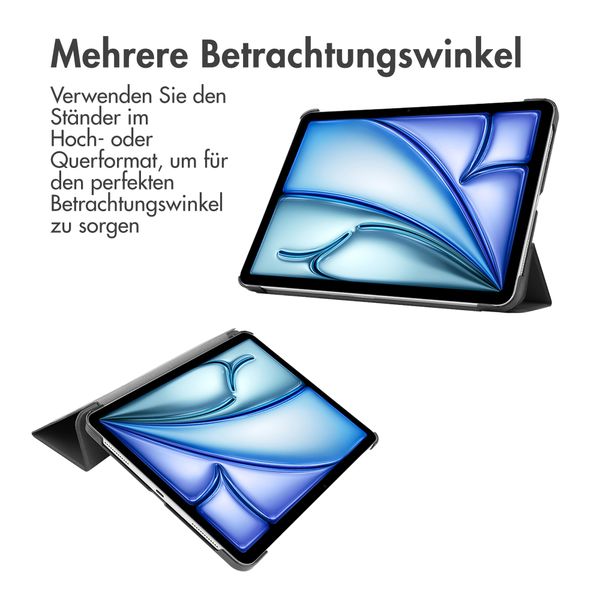 Accezz Trifold Klapphülle Apple iPad Air 13 Zoll (2026) M4 / (2025) M3 / (2024) M2 - Schwarz