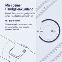 Apple Silikon Solo Loop für  Apple Watch | 38/40/41/42 mm - Größe 6 - Schwarz
