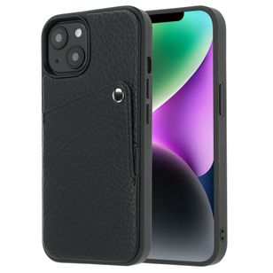 Selencia Riva Back Cover mit Kartenfach Apple iPhone 14 / 13 - Schwarz
