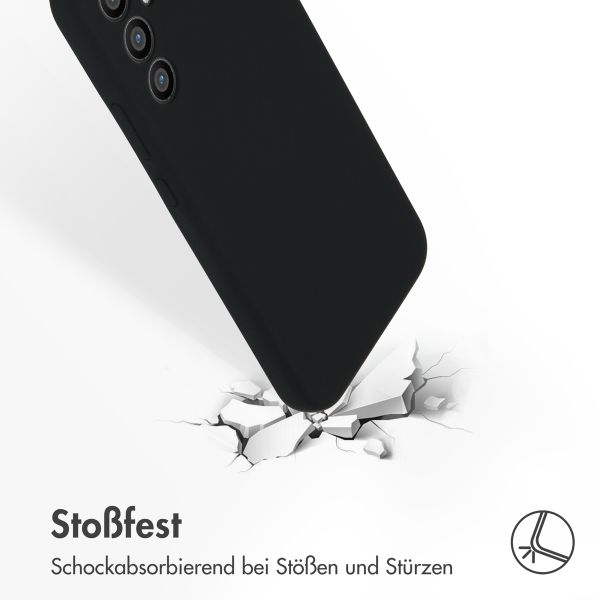 Accezz Liquid Silikoncase Samsung Galaxy A34 (5G) - Schwarz