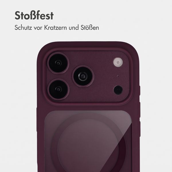 Accezz Hold Backcover mit MagSafe Apple iPhone 18 Pro / 17 Pro - Dark Cherry