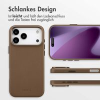 Accezz MagSafe Leather Backcover Apple iPhone 17 Pro Max - Kaffeebraun