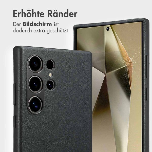 Accezz 2-in-1 Klapphülle aus Leder mit MagSafe Samsung Galaxy S24 Ultra - Onyx Black