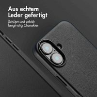 Accezz MagSafe Leather Backcover Apple iPhone 16 - Onyx Black