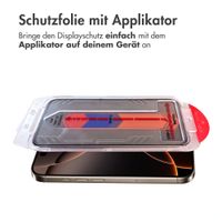 Accezz Sichtschutz-Schutzglas mit Applikator Apple iPhone 15 Pro