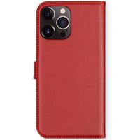 Selencia Echtleder Klapphülle Apple iPhone 13 Pro Max - Rot