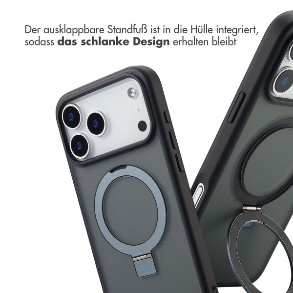 Accezz Ring Stand Backcover mit MagSafe Apple iPhone 17 Pro - Schwarz