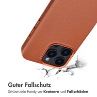 Accezz MagSafe Leather Backcover Apple iPhone 16 Pro - Sienna Brown