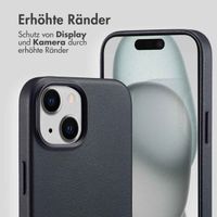 Accezz MagSafe Leather Backcover Apple iPhone 15 - Onyx Black