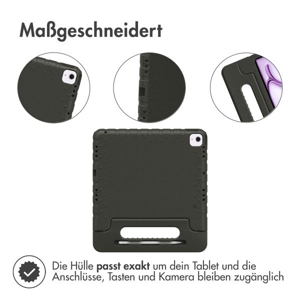 Accezz SchutzHülle mit Handgriff kindersicher Apple iPad Air 11 Zoll (2026) M4 / (2025) M3 / (2024) M2 - Schwarz