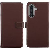 Selencia Echtleder Klapphülle Samsung Galaxy A18 (4G) / A17 (4G/5G) - Braun