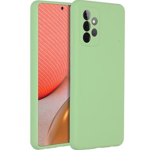 Accezz Liquid Silikoncase Samsung Galaxy A72 - Grün
