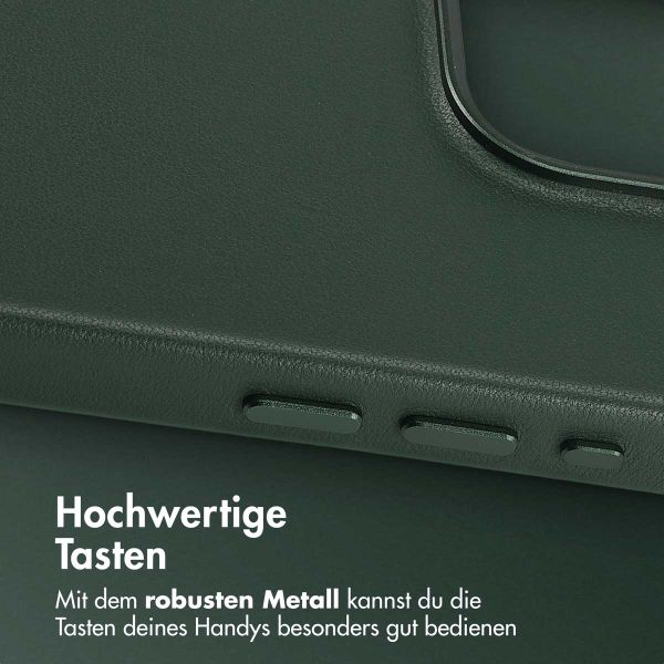 Accezz MagSafe Leather Backcover Apple iPhone 15 Pro - Cedar Green