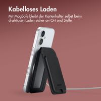 Accezz Leder-Wallet mit Standfunktion - Geeignet für MagSafe und Qi2 - Onyx Black
