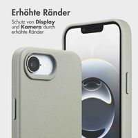 Accezz 2-in-1 Klapphülle aus Leder mit MagSafe Apple iPhone 17e / 16e - Light Grey