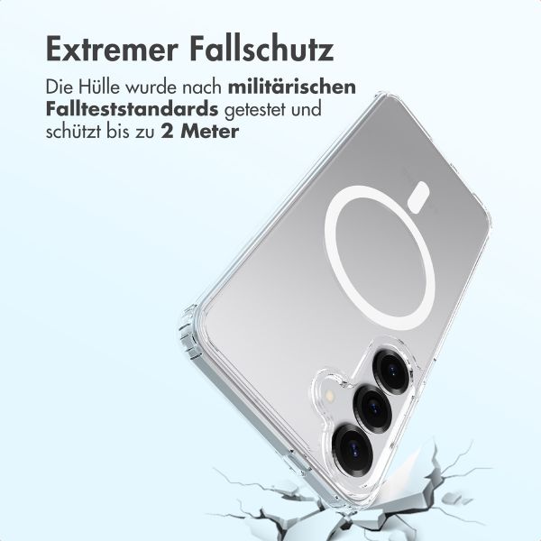 Accezz Xtreme Impact Backcover mit MagSafe Samsung Galaxy S25 Plus - Transparent