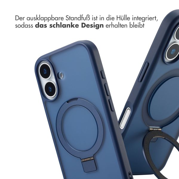 Accezz Ring Stand Backcover mit MagSafe Apple iPhone 17 - Blau