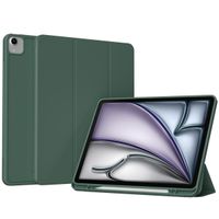 Accezz Smarte Klapphülle aus Silikon Apple iPad Air 13 Zoll (2026) M4 / (2025) M3 / (2024) M2 - Dunkelgrün