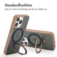Accezz Ring Stand Backcover mit MagSafe Apple iPhone 13 Pro Max - Braun