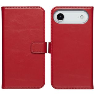 Selencia Echtleder Klapphülle Apple iPhone Air - Rot