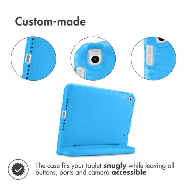 Accezz SchutzHülle mit Handgriff kindersicher Apple iPad 9 (2021) 10.2 Zoll / iPad 8 (2020) 10.2 Zoll / iPad 7 (2019) 10.2 Zoll - Blau