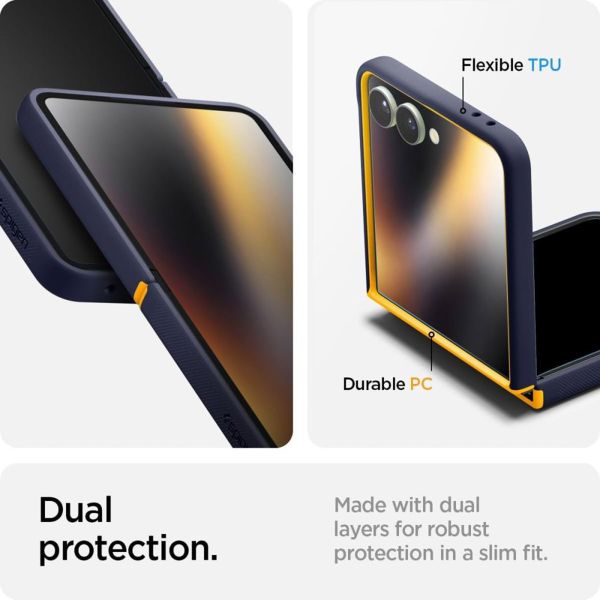 Spigen Nano Pop MagFit Backcover Samsung Galaxy Z Flip 7 - Blueberry Navy